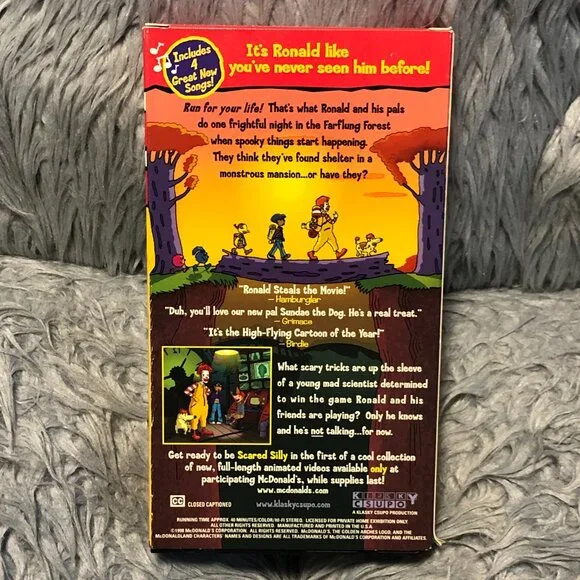 The Wacky Adventures of Ronald McDonald Scared Silly VHS 2000 - Picture 2 of 6